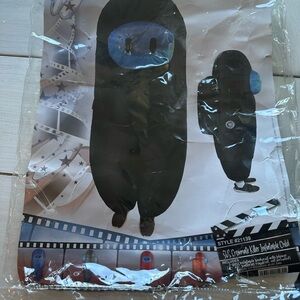 Sus or Among us Black and Blue Inflatable Costume